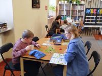Uczestnicy spotkania Planszówki Łowickie w Bibliotece