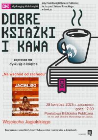 Plakat promujący spotkanie Dyskusyjnego Klubu Książki