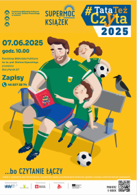 Plakat promujący akcję tata też czyta