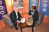 Uczestnicy spotkania z Maciejem Siembiedą