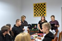 Uczestnicy warsztatów hafciarskich