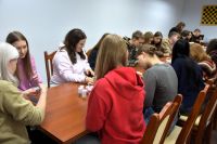 Uczestnicy warsztatów hafciarskich