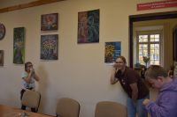 Uczestnicy zajęć Eksperymentalne soboty w bibliotece
