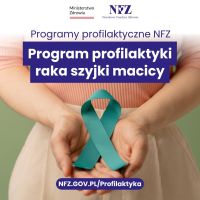 Plakat informujący o profilaktyce raka szyjki macicy