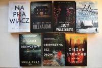 Okładki książek pisanych z serii Wielkie Litery.