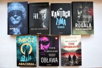 Okładki książek na parapecie