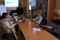 Uczestniczki spotkania KULTURYstyka UMYSŁOWA dla seniorów