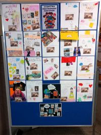 Wystawa prac dzieci - kolaże