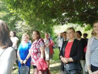 Uczestnicy spotkania z okazji Powiatowego Dnia Bibliotekarza na zamku w Łowiczu