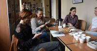 Na zdjęciach są uczestnicy szkolenia zorganizowanego przez Depozyt Biblioteczny