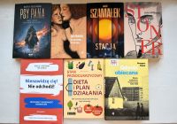 Zdjęcia okładek nowości książkowych.