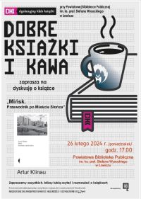 Plakat promujący spotkanie DKK w lutym.