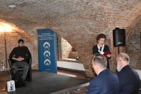 Uczestnicy spotkania z Witoldem Skrzydlewskim
