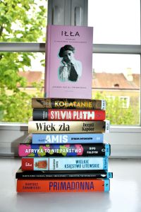 okładki książek- nowości dostępnych w bibliotece