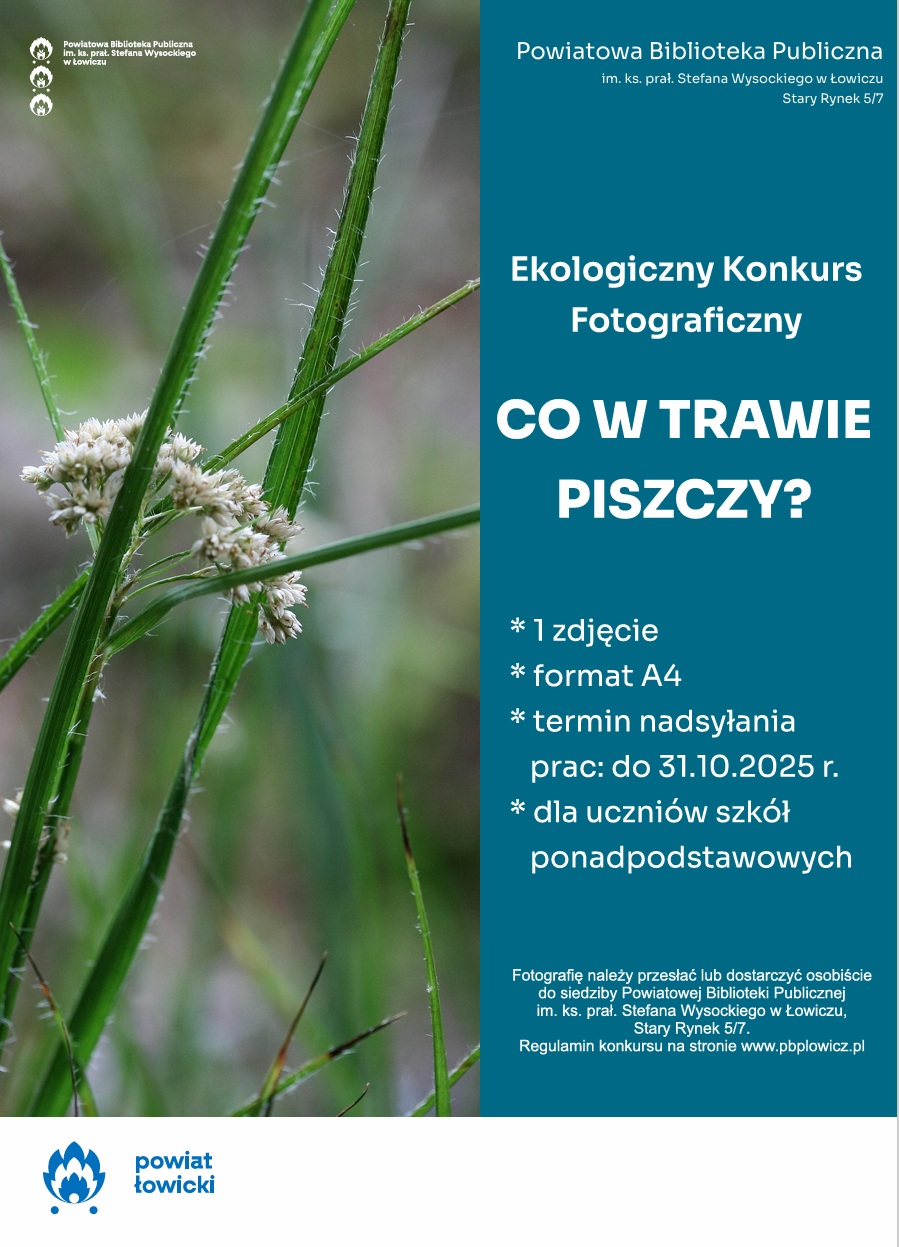 Plakat informujący o Ekologicznym Konkursie Fotograficznym