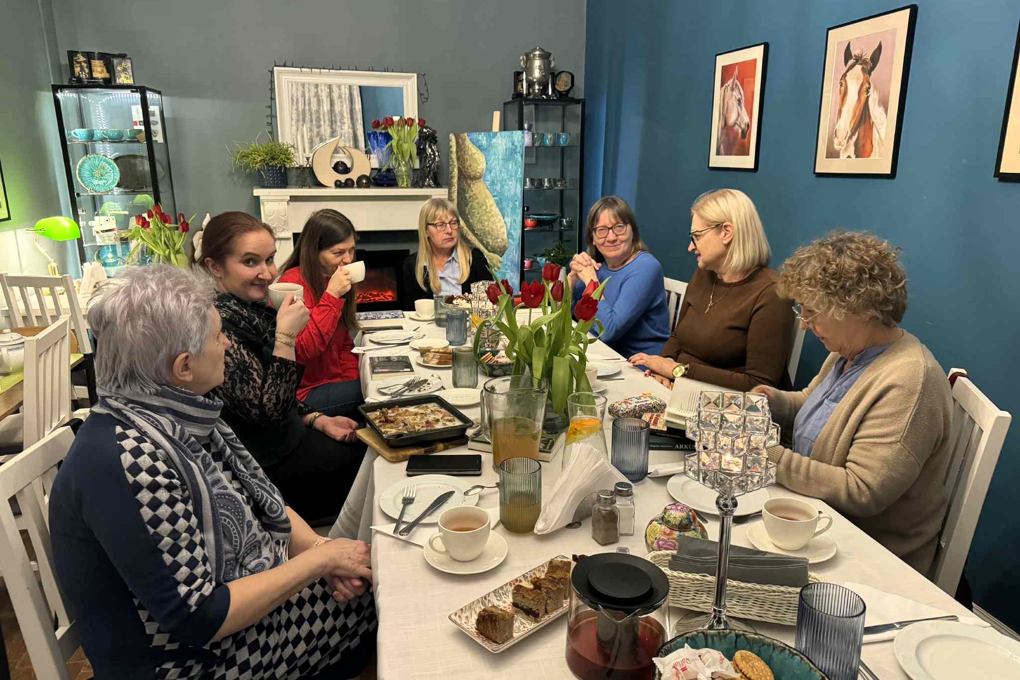 Uczestnicy spotkania DKK w restauracji